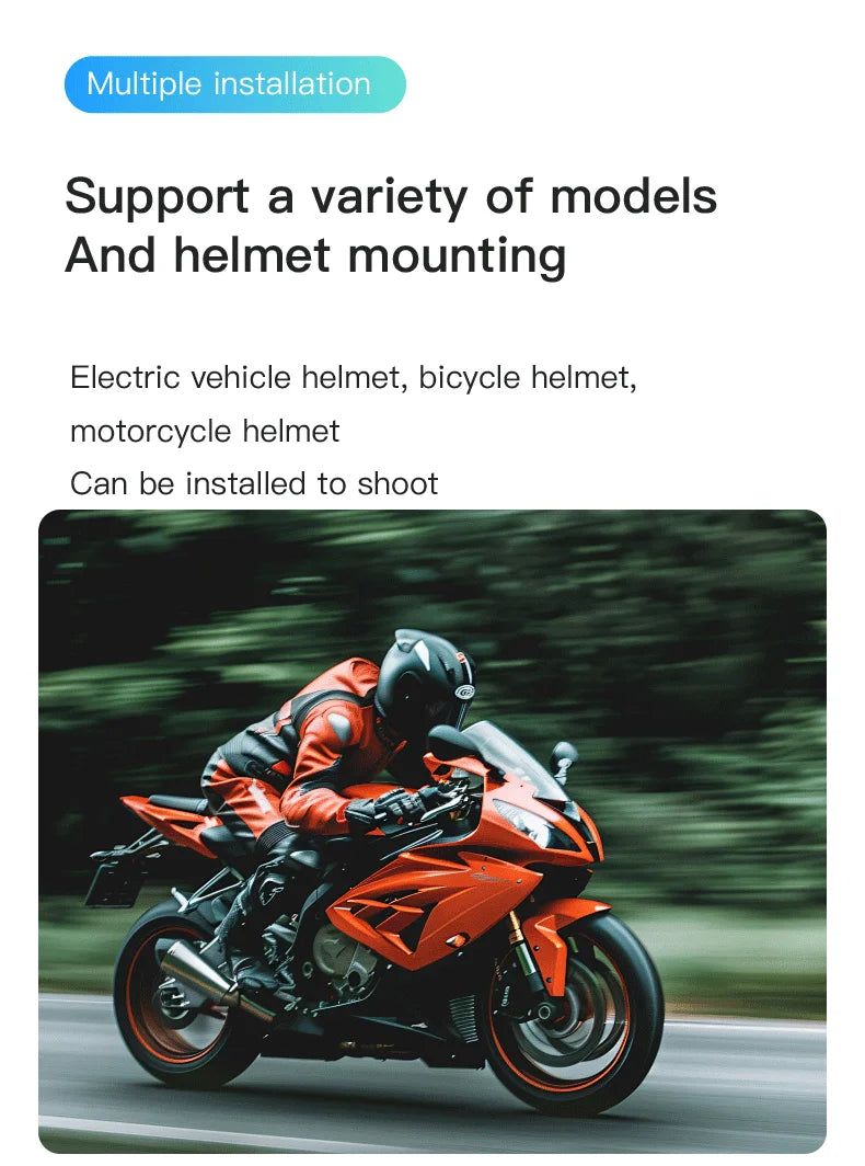 Pocket 4K Mini Camera  Magnetic Wearable Cam with Waterproof Shell WiFi Bike Motorcycle Camera Friendly for Casual Cycling Vlog