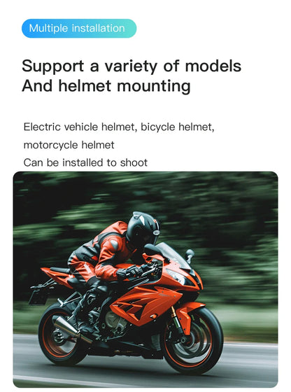 Pocket 4K Mini Camera  Magnetic Wearable Cam with Waterproof Shell WiFi Bike Motorcycle Camera Friendly for Casual Cycling Vlog