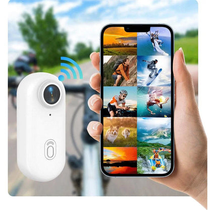 Pocket 4K Mini Camera  Magnetic Wearable Cam with Waterproof Shell WiFi Bike Motorcycle Camera Friendly for Casual Cycling Vlog